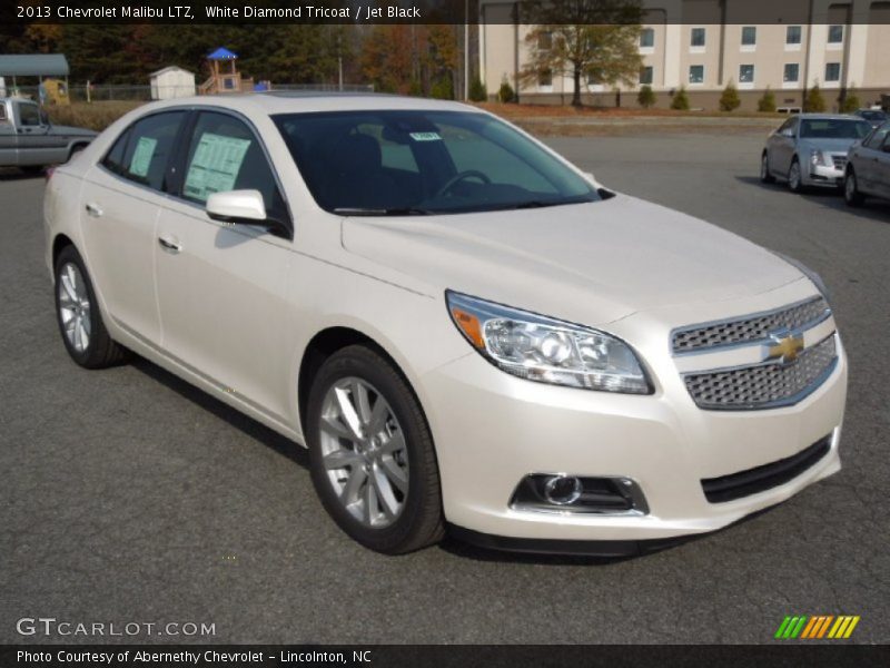 White Diamond Tricoat / Jet Black 2013 Chevrolet Malibu LTZ