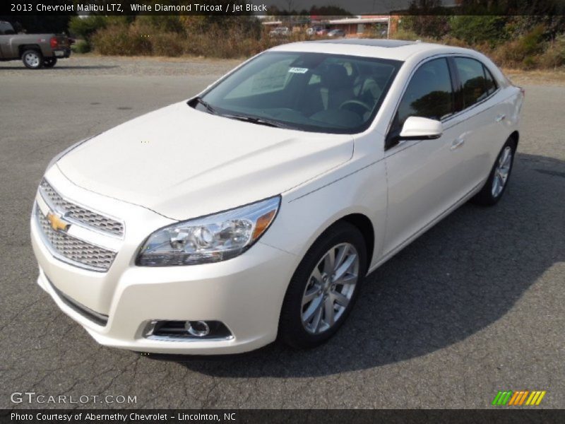 White Diamond Tricoat / Jet Black 2013 Chevrolet Malibu LTZ