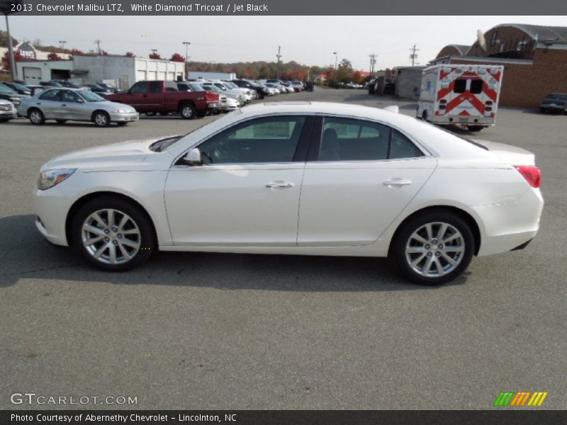 White Diamond Tricoat / Jet Black 2013 Chevrolet Malibu LTZ