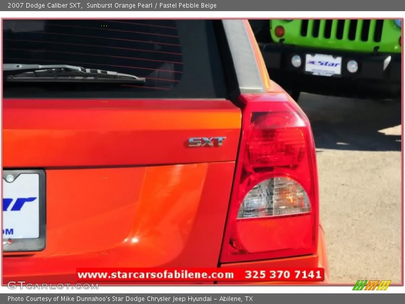 Sunburst Orange Pearl / Pastel Pebble Beige 2007 Dodge Caliber SXT