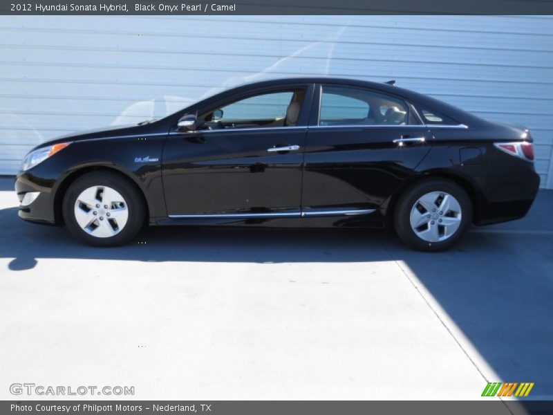 Black Onyx Pearl / Camel 2012 Hyundai Sonata Hybrid