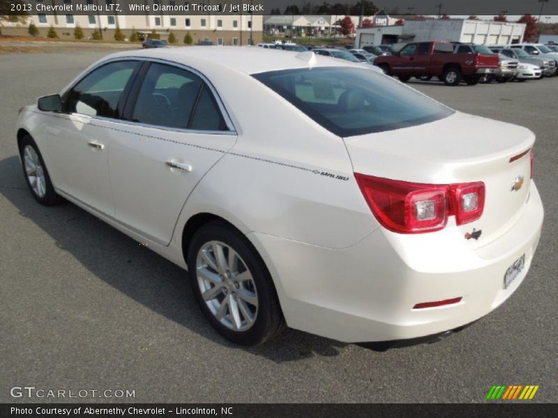White Diamond Tricoat / Jet Black 2013 Chevrolet Malibu LTZ