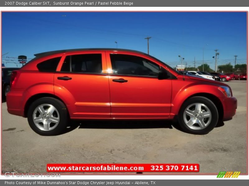 Sunburst Orange Pearl / Pastel Pebble Beige 2007 Dodge Caliber SXT