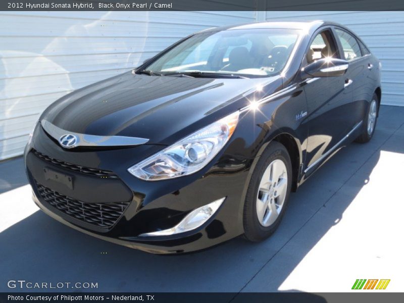 Black Onyx Pearl / Camel 2012 Hyundai Sonata Hybrid