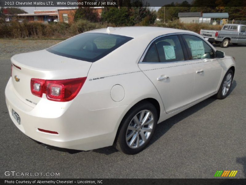 White Diamond Tricoat / Jet Black 2013 Chevrolet Malibu LTZ