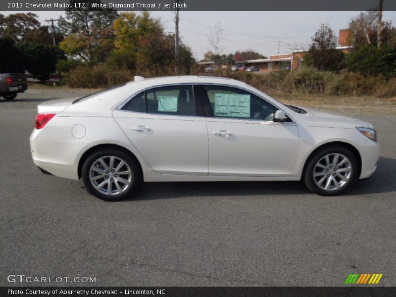 White Diamond Tricoat / Jet Black 2013 Chevrolet Malibu LTZ