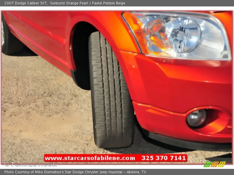 Sunburst Orange Pearl / Pastel Pebble Beige 2007 Dodge Caliber SXT