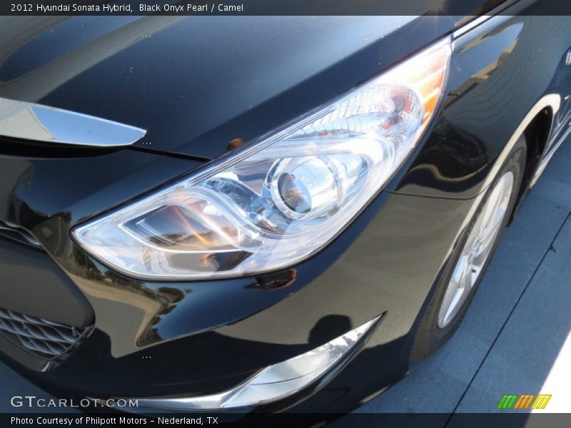 Black Onyx Pearl / Camel 2012 Hyundai Sonata Hybrid