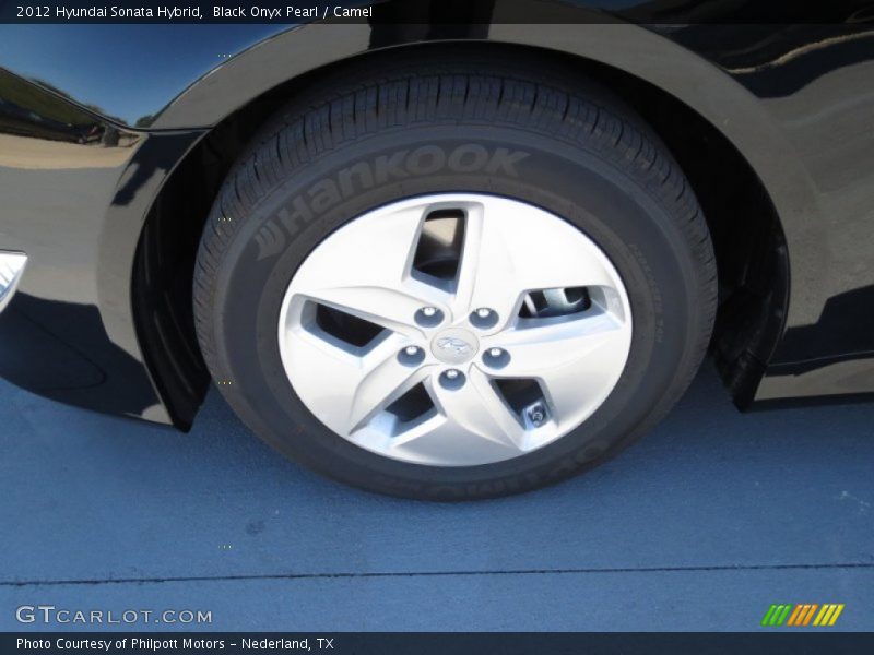 Black Onyx Pearl / Camel 2012 Hyundai Sonata Hybrid