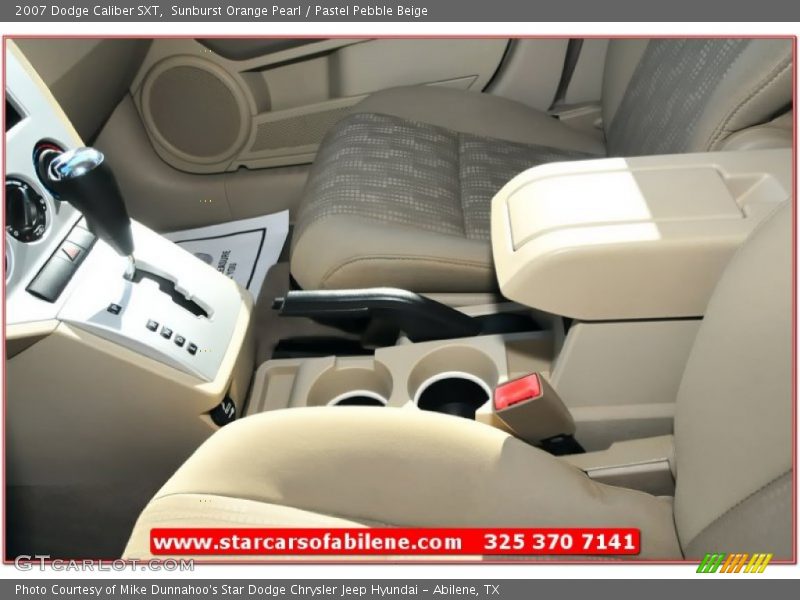 Sunburst Orange Pearl / Pastel Pebble Beige 2007 Dodge Caliber SXT