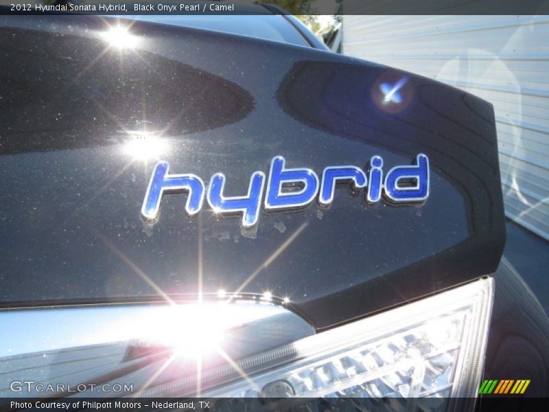 Black Onyx Pearl / Camel 2012 Hyundai Sonata Hybrid
