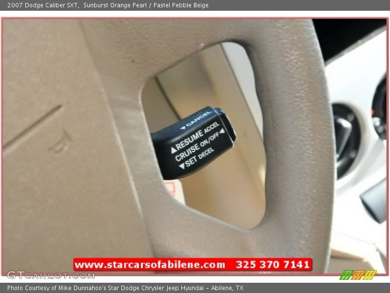 Sunburst Orange Pearl / Pastel Pebble Beige 2007 Dodge Caliber SXT