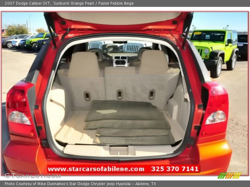 Sunburst Orange Pearl / Pastel Pebble Beige 2007 Dodge Caliber SXT