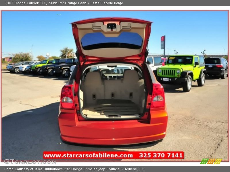 Sunburst Orange Pearl / Pastel Pebble Beige 2007 Dodge Caliber SXT
