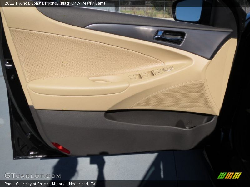 Black Onyx Pearl / Camel 2012 Hyundai Sonata Hybrid