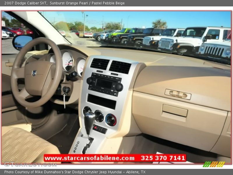 Sunburst Orange Pearl / Pastel Pebble Beige 2007 Dodge Caliber SXT