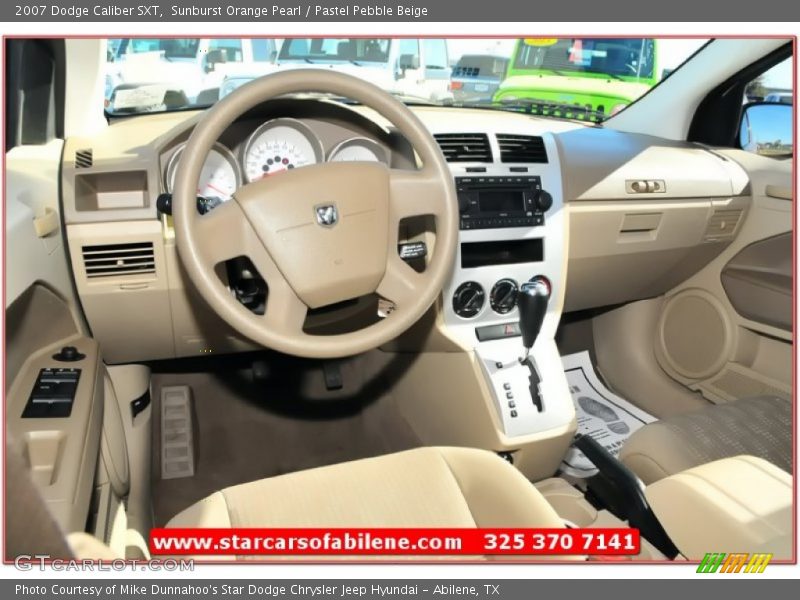 Sunburst Orange Pearl / Pastel Pebble Beige 2007 Dodge Caliber SXT