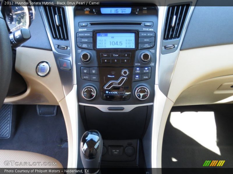 Black Onyx Pearl / Camel 2012 Hyundai Sonata Hybrid