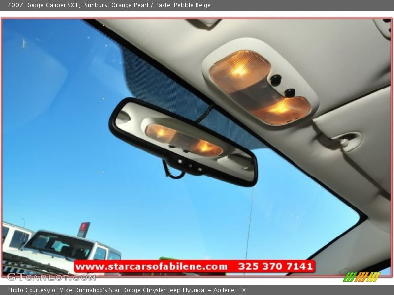 Sunburst Orange Pearl / Pastel Pebble Beige 2007 Dodge Caliber SXT