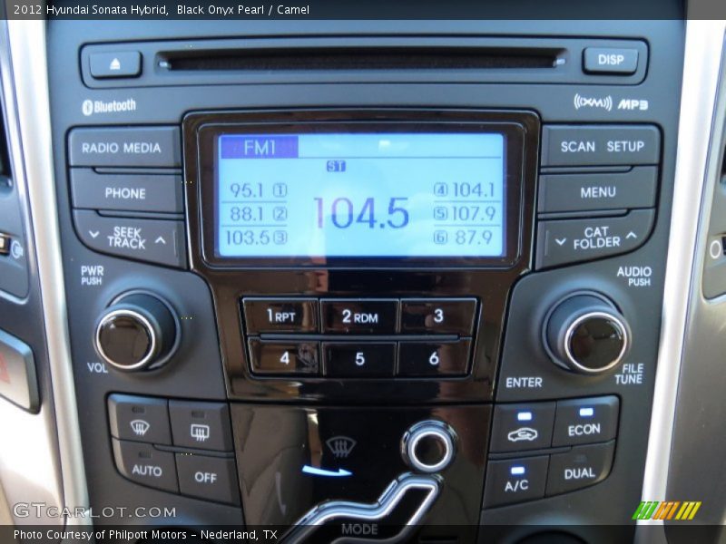 Black Onyx Pearl / Camel 2012 Hyundai Sonata Hybrid