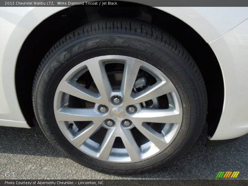 White Diamond Tricoat / Jet Black 2013 Chevrolet Malibu LTZ