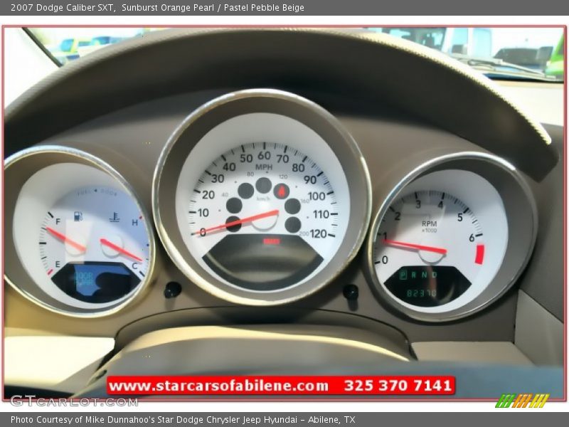 Sunburst Orange Pearl / Pastel Pebble Beige 2007 Dodge Caliber SXT