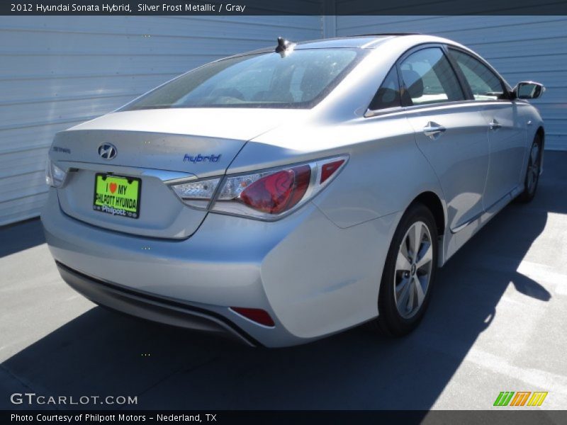 Silver Frost Metallic / Gray 2012 Hyundai Sonata Hybrid