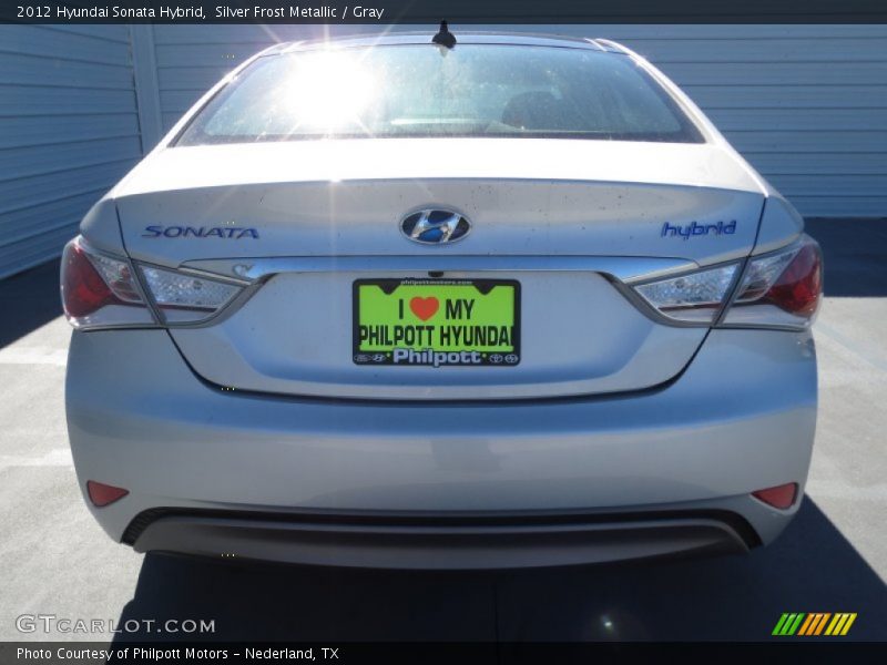 Silver Frost Metallic / Gray 2012 Hyundai Sonata Hybrid