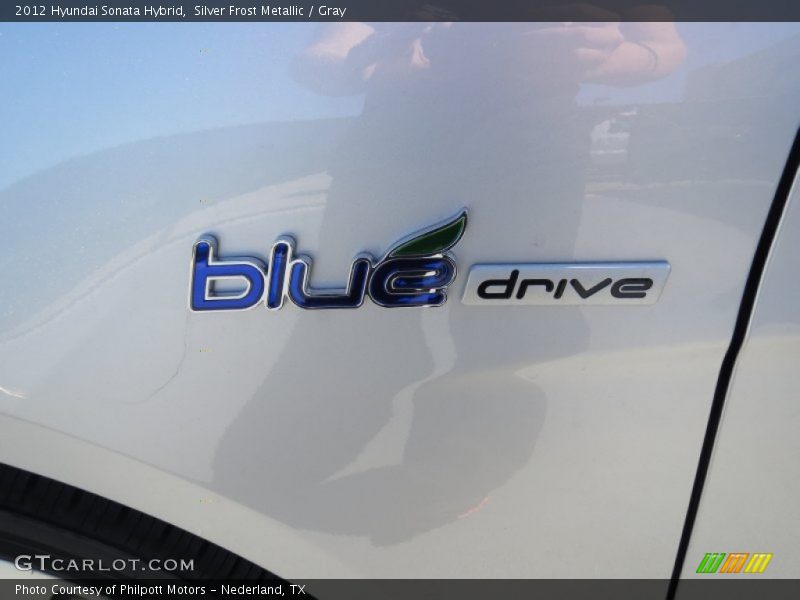 Silver Frost Metallic / Gray 2012 Hyundai Sonata Hybrid