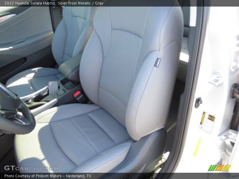 Silver Frost Metallic / Gray 2012 Hyundai Sonata Hybrid