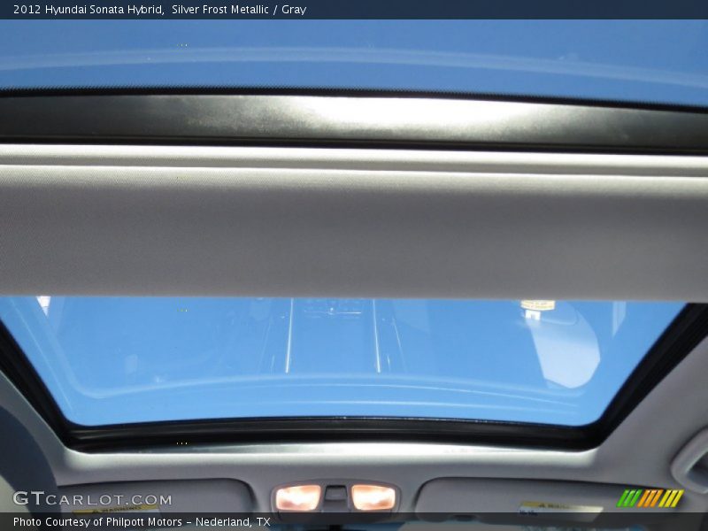 Silver Frost Metallic / Gray 2012 Hyundai Sonata Hybrid