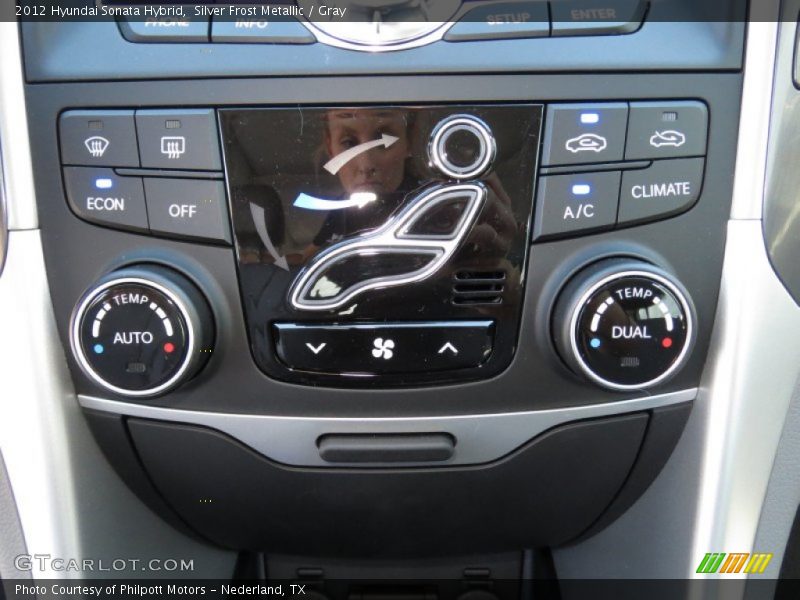 Silver Frost Metallic / Gray 2012 Hyundai Sonata Hybrid