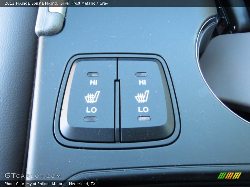 Silver Frost Metallic / Gray 2012 Hyundai Sonata Hybrid