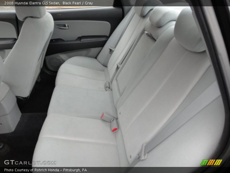 Black Pearl / Gray 2008 Hyundai Elantra GLS Sedan