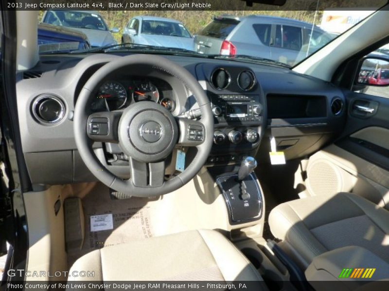 Black / Dark Slate Gray/Light Pebble 2013 Jeep Compass Latitude 4x4