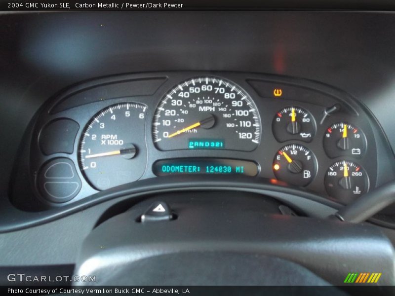 Carbon Metallic / Pewter/Dark Pewter 2004 GMC Yukon SLE