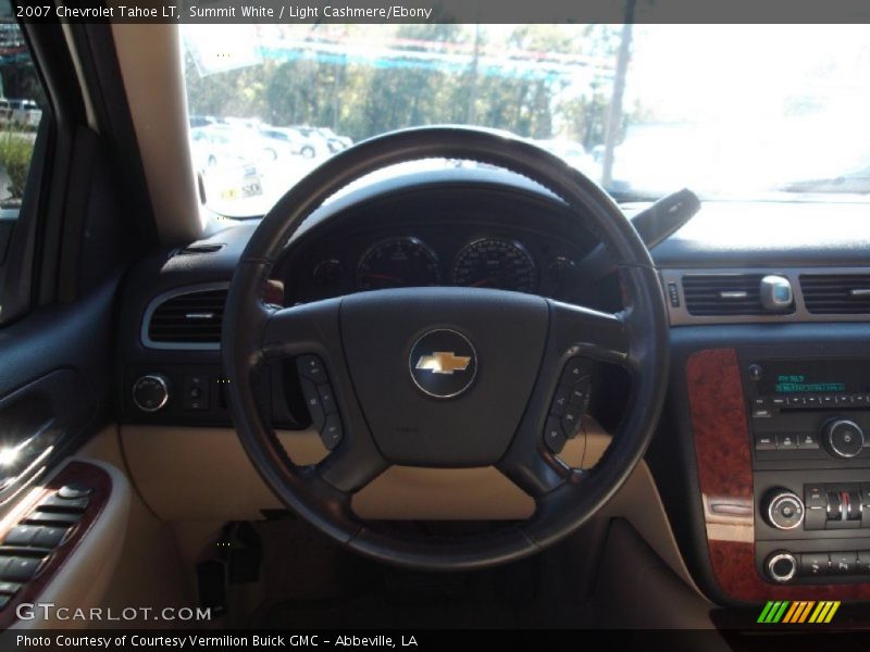Summit White / Light Cashmere/Ebony 2007 Chevrolet Tahoe LT