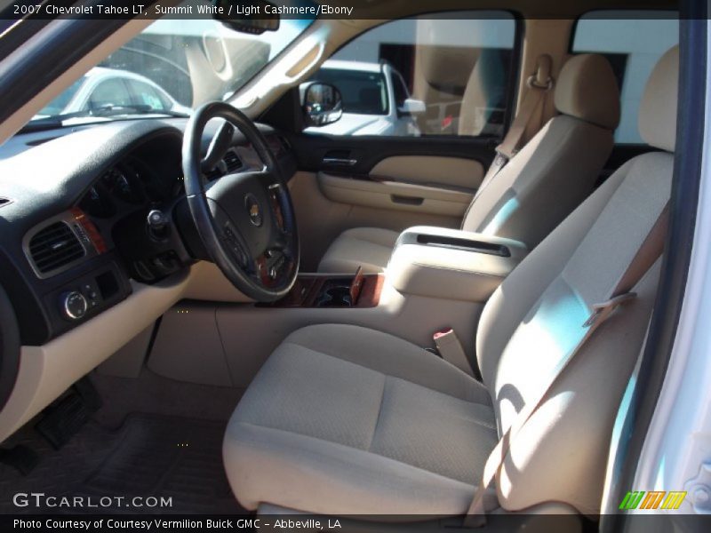 Summit White / Light Cashmere/Ebony 2007 Chevrolet Tahoe LT