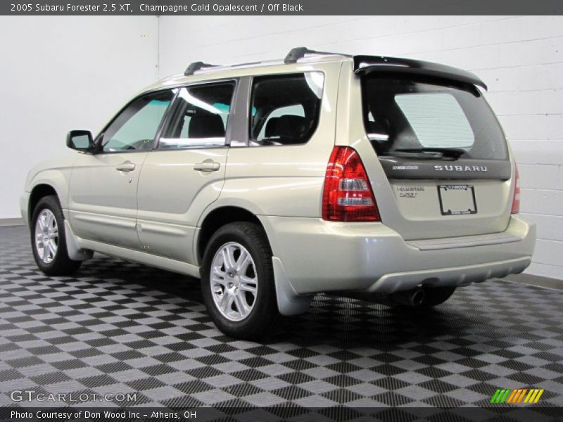 Champagne Gold Opalescent / Off Black 2005 Subaru Forester 2.5 XT