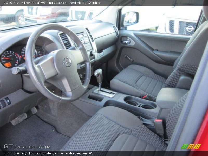 Red Alert / Graphite 2010 Nissan Frontier SE V6 King Cab 4x4
