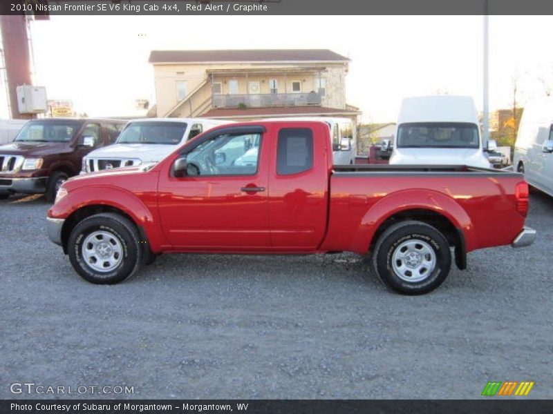 Red Alert / Graphite 2010 Nissan Frontier SE V6 King Cab 4x4