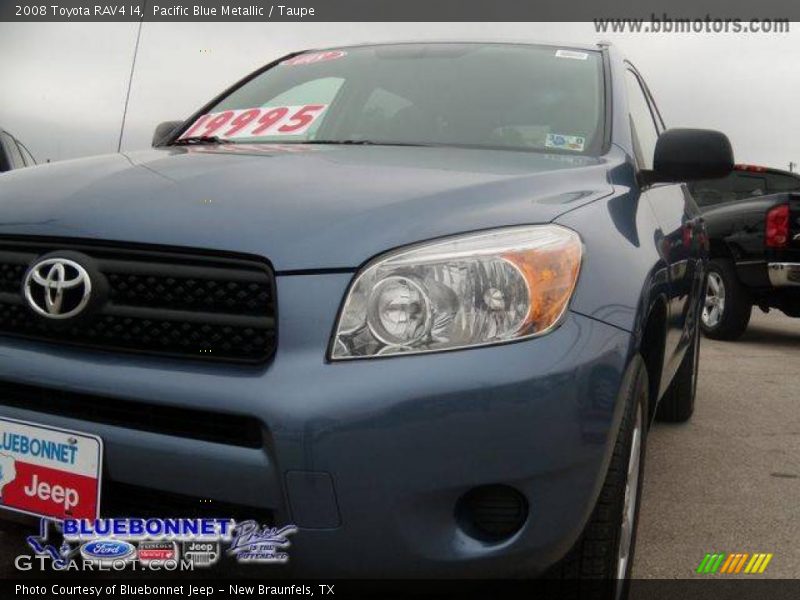 Pacific Blue Metallic / Taupe 2008 Toyota RAV4 I4