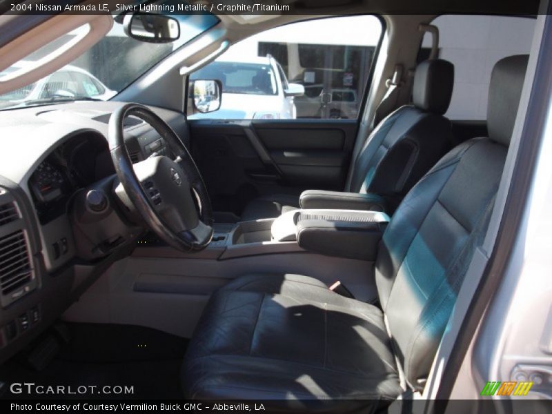 Silver Lightning Metallic / Graphite/Titanium 2004 Nissan Armada LE