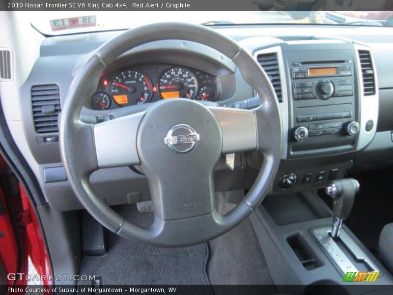 Red Alert / Graphite 2010 Nissan Frontier SE V6 King Cab 4x4