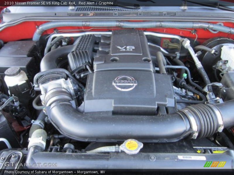 Red Alert / Graphite 2010 Nissan Frontier SE V6 King Cab 4x4