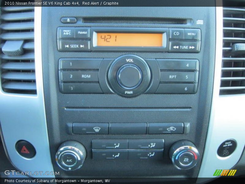 Red Alert / Graphite 2010 Nissan Frontier SE V6 King Cab 4x4