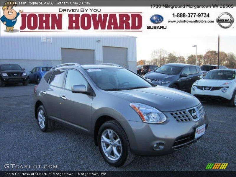 Gotham Gray / Gray 2010 Nissan Rogue SL AWD