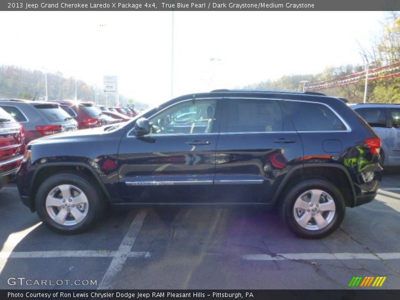 True Blue Pearl / Dark Graystone/Medium Graystone 2013 Jeep Grand Cherokee Laredo X Package 4x4