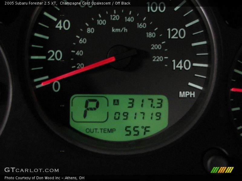 Champagne Gold Opalescent / Off Black 2005 Subaru Forester 2.5 XT