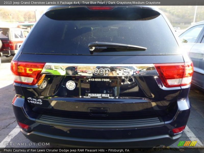 True Blue Pearl / Dark Graystone/Medium Graystone 2013 Jeep Grand Cherokee Laredo X Package 4x4